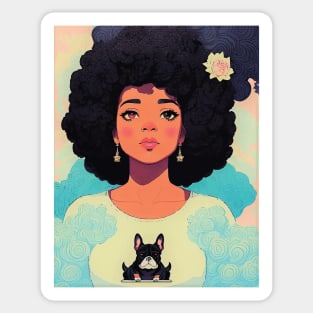 Black Mystical Goddess Sticker